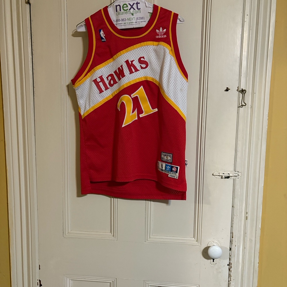 Dominique Wilkins #21 Atlanta Hawks 1985-86 Hardwood Classics Jersey